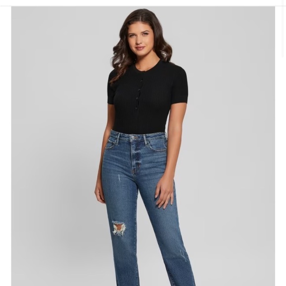 Guess Eco Anders Henley Bodysuit - Picture 1 of 3